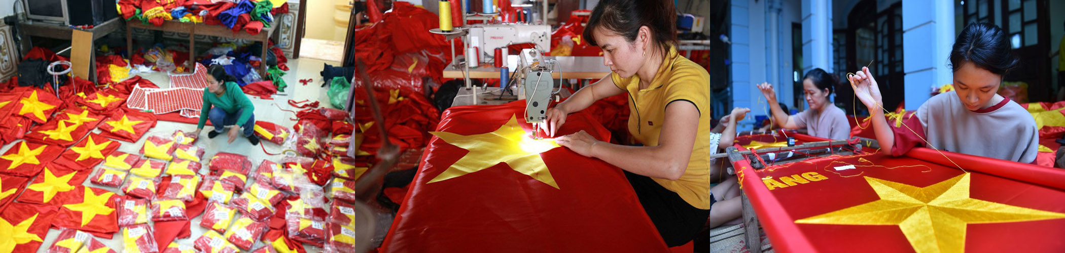 Xưởng may cờ Việt Nam